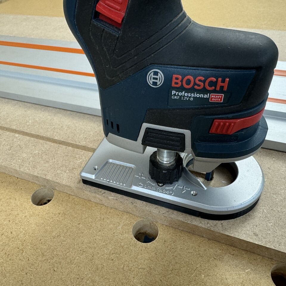 Bosch GKF-12V-8 Router Guide Rail Adaptor for Evolution Guide Rail