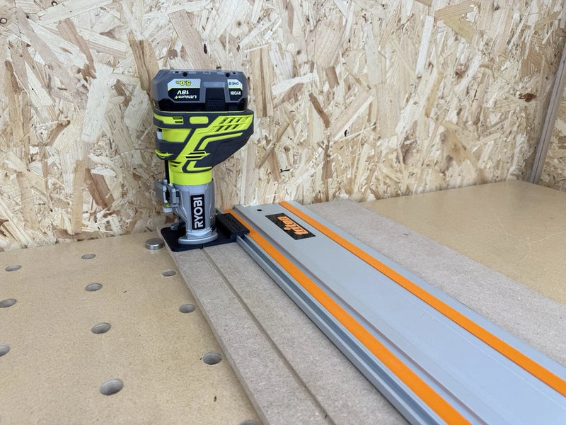 Ryobi Router Using Guide Rail Ryobi R18TR-0 ONE+ Trim Router Guide Rail Adaptor for Triton Guide Rai ...