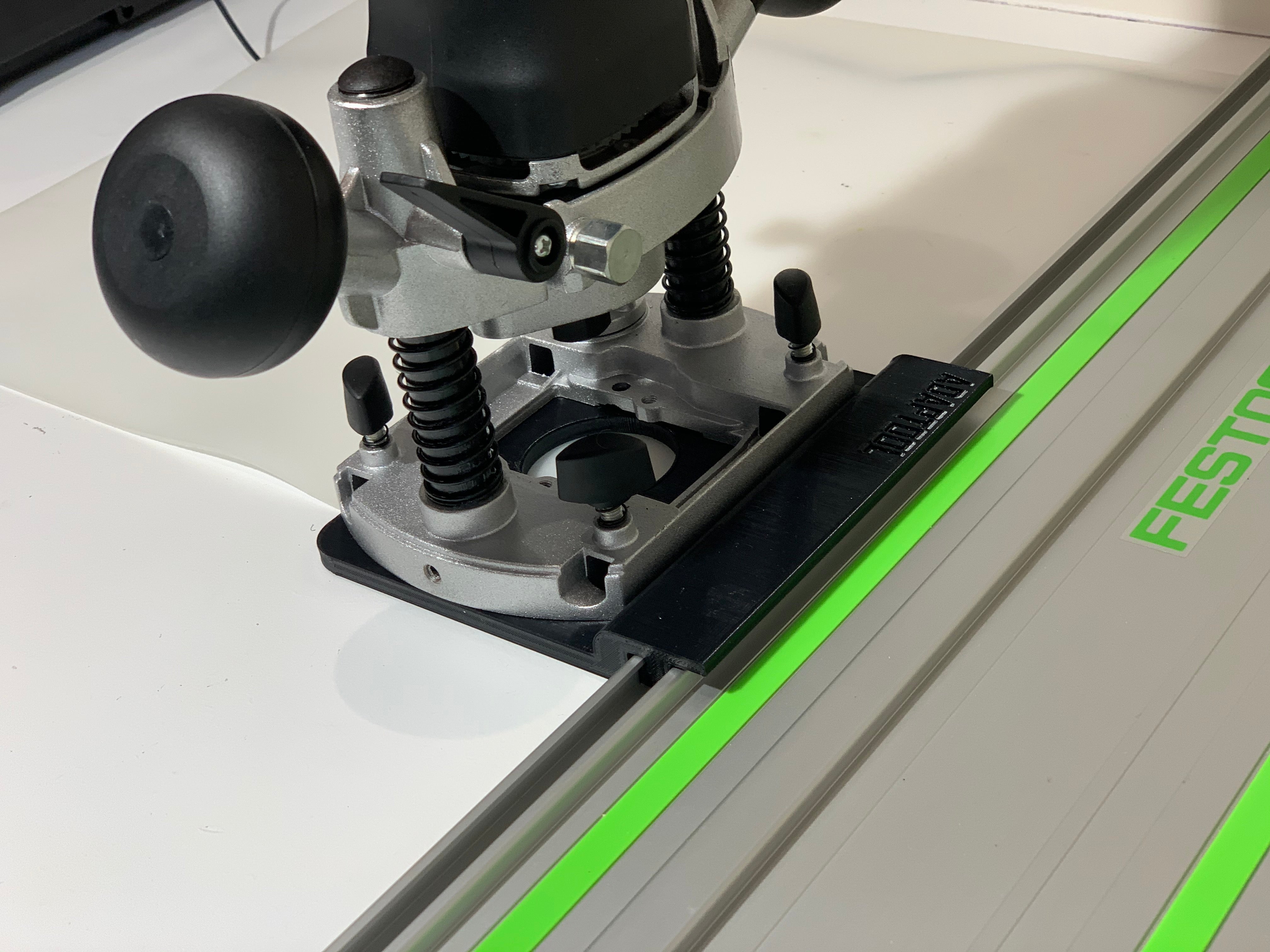 Trend T4 Router Guide Adaptor To Festool Track – Adaptool