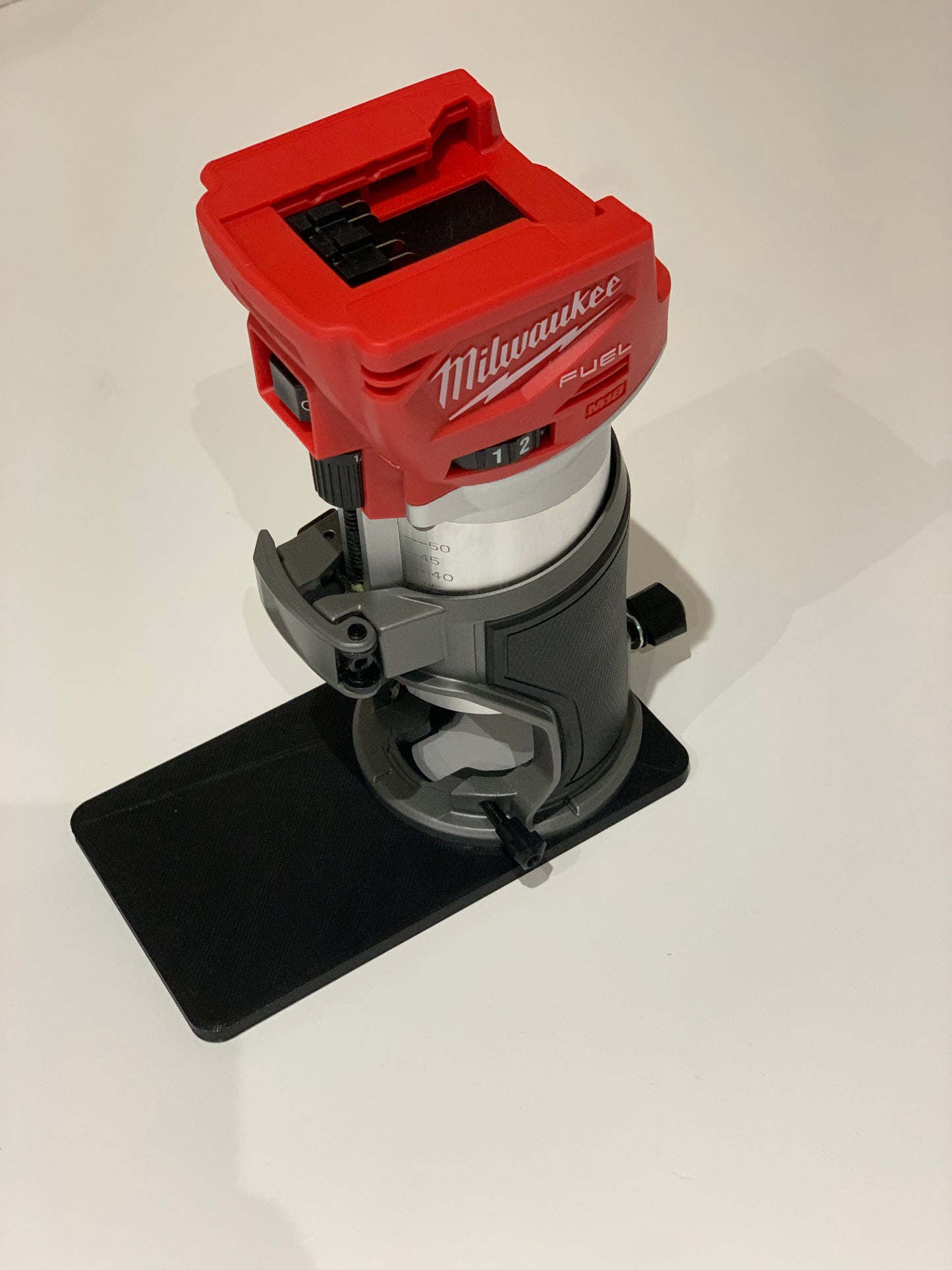 Extended Router Sub BASE PLATE for Milwaukee cordless/Trimmer router