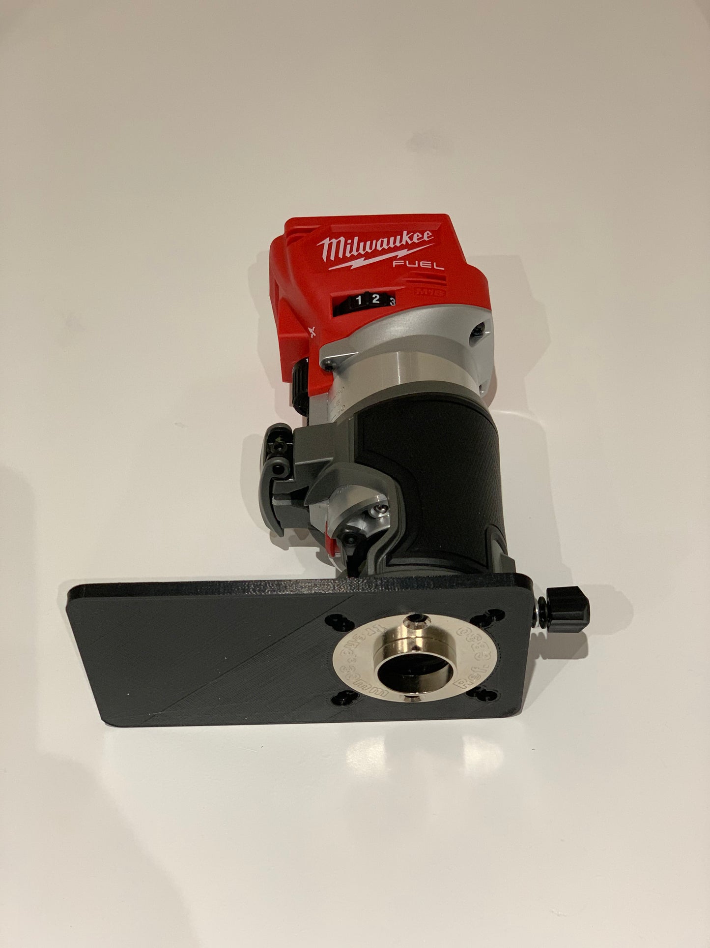 Extended Router Sub BASE PLATE for Milwaukee cordless/Trimmer router