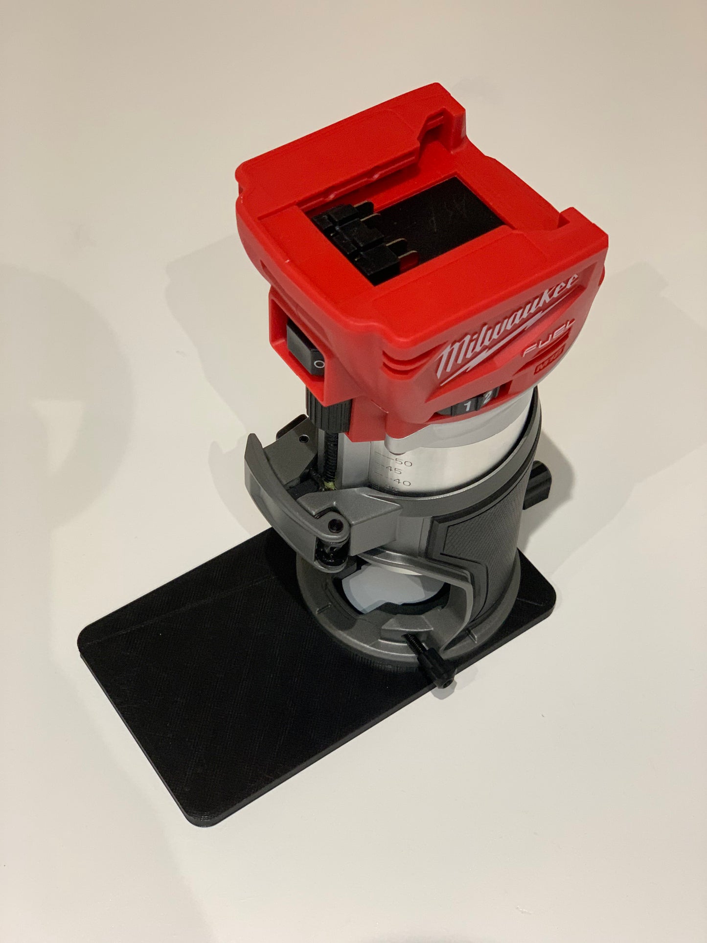 Extended Router Sub BASE PLATE for Milwaukee cordless/Trimmer router