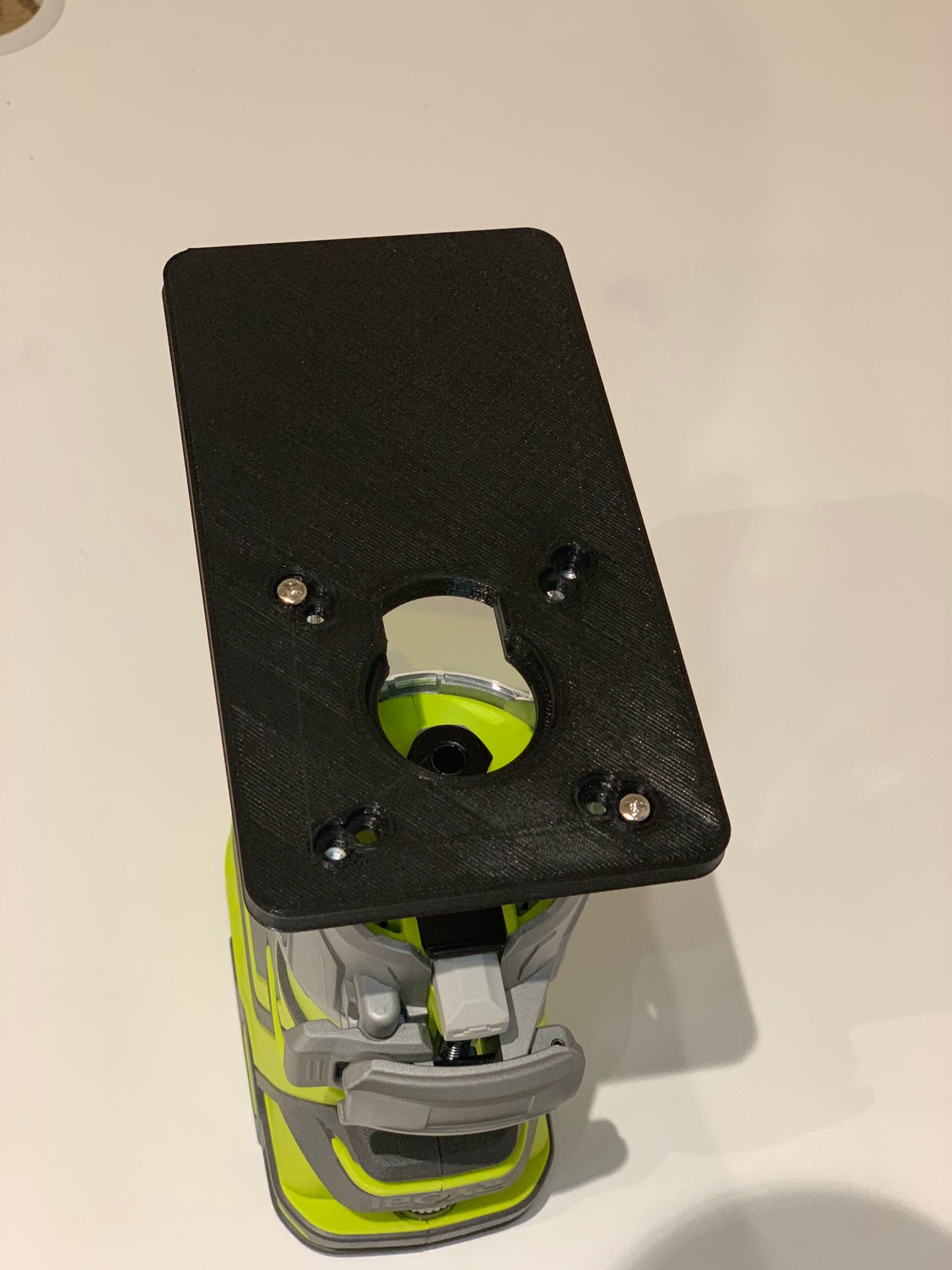 Extended Router Sub BASE PLATE for Ryobi cordless/Trimmer router