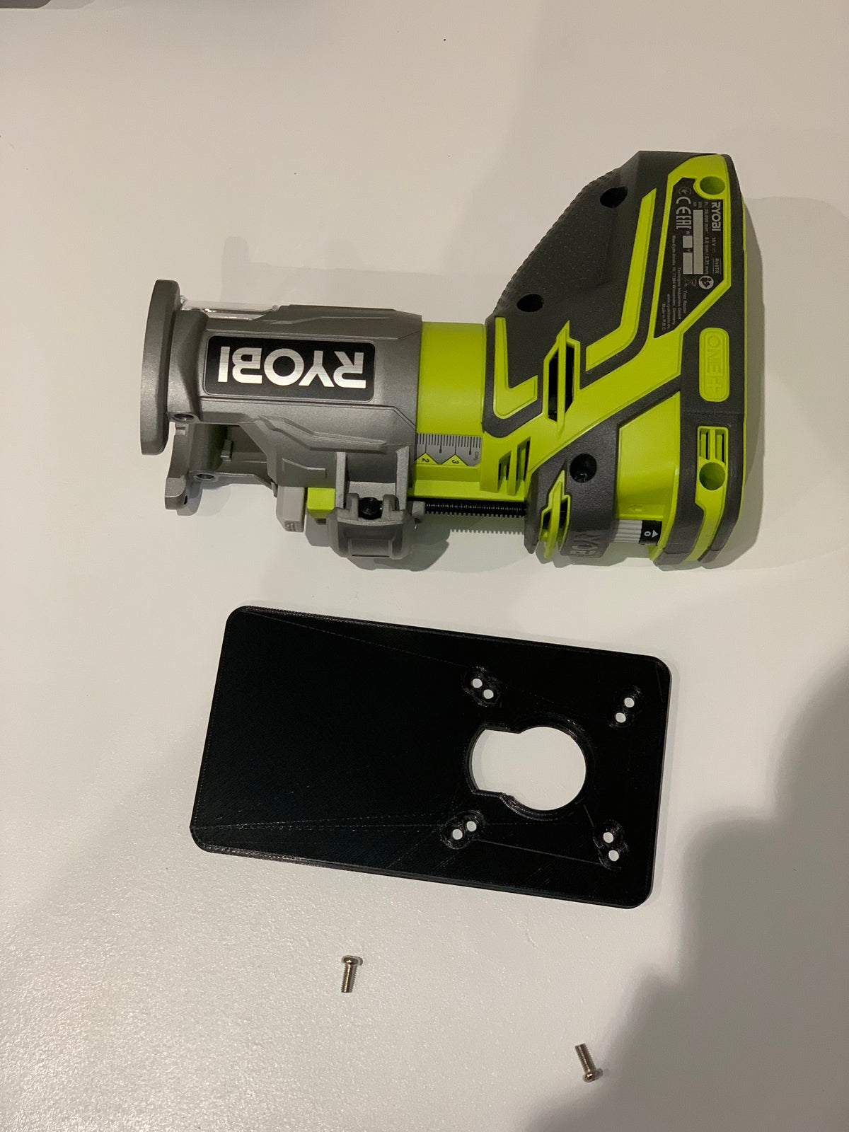 Ryobi Router Sub Base Extended Router Sub BASE PLATE for Ryobi cordless/Trimmer router – Adaptool
