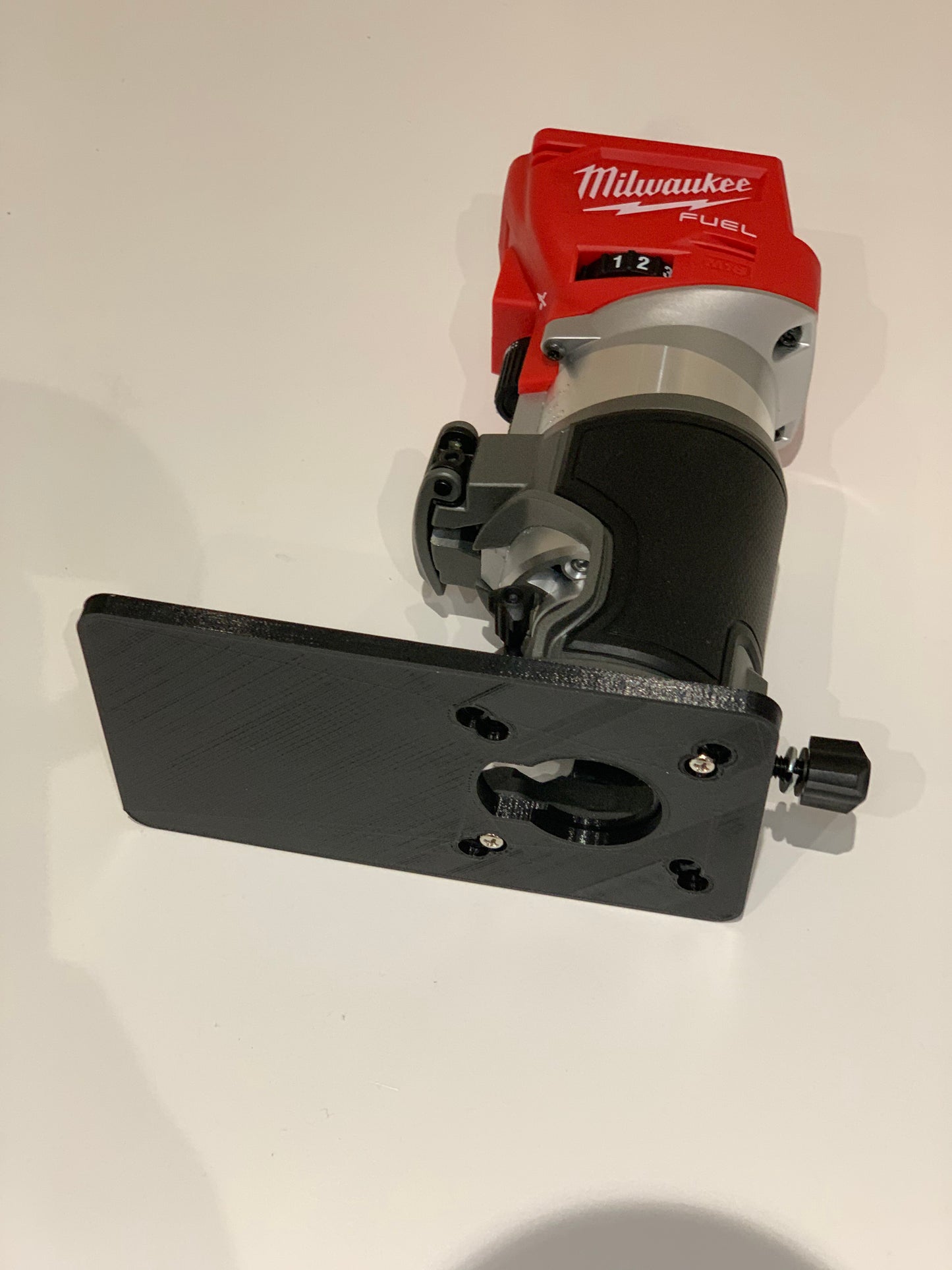 Extended Router Sub BASE PLATE for Milwaukee cordless/Trimmer router