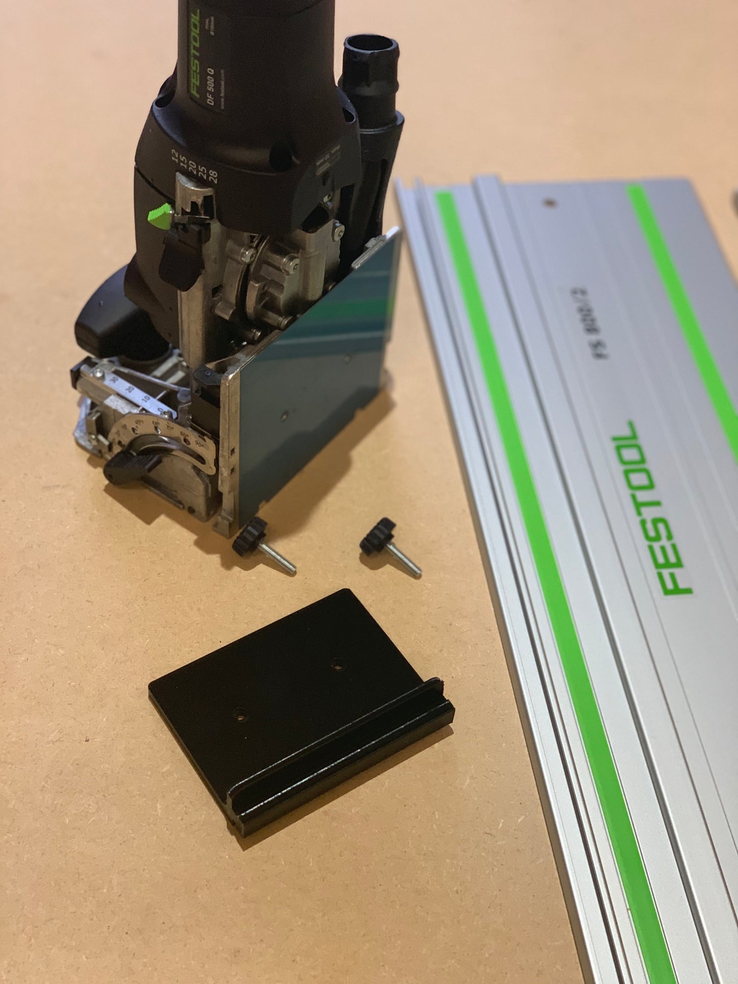 Festool Domino Rail Adaptor - DF 500 to Festool Guide Track Rail