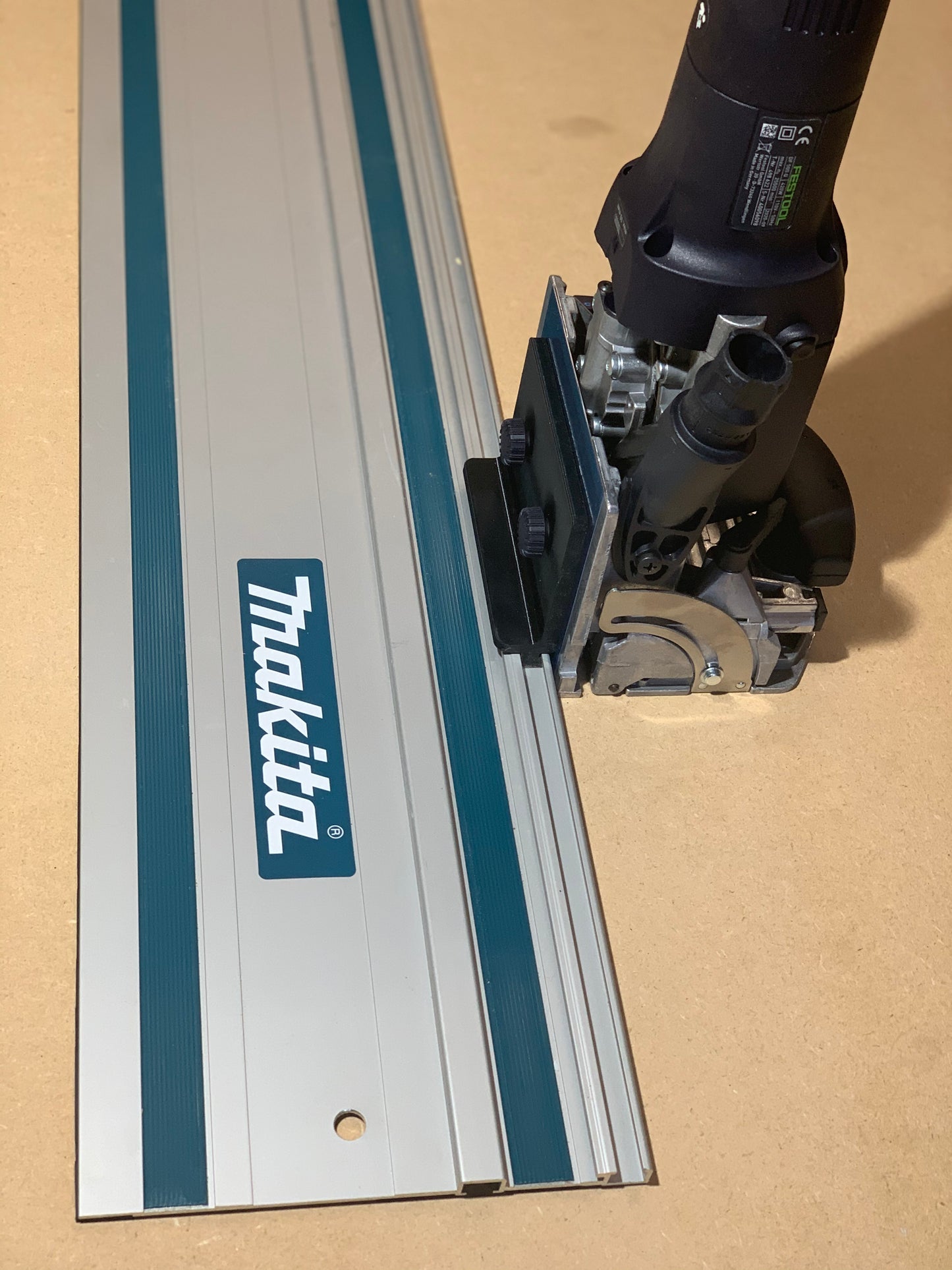 Festool Domino Rail Adaptor - DF 500 to Makita Guide Track Rail