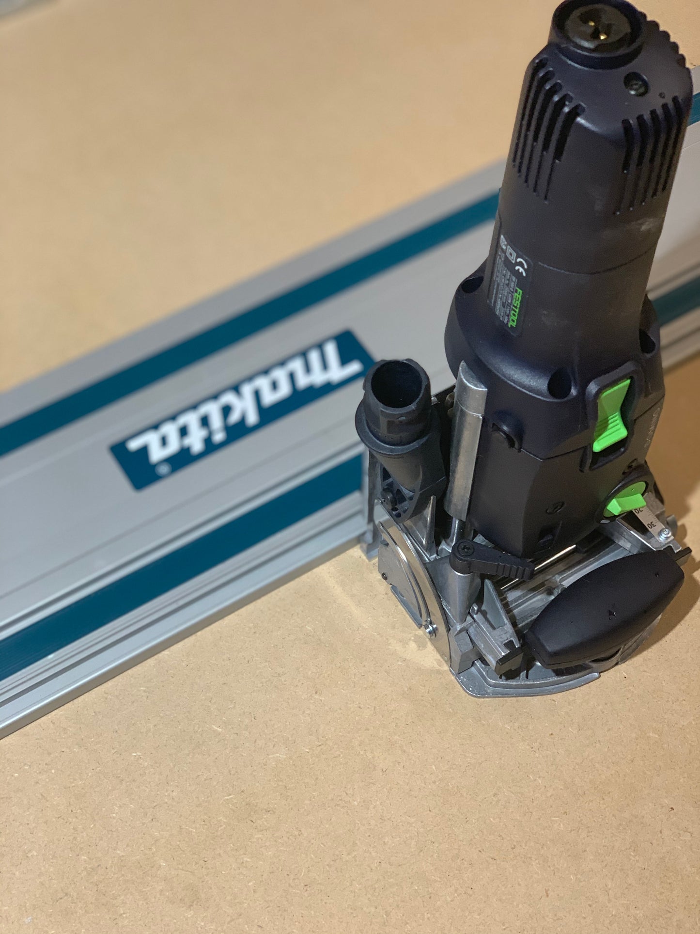 Festool Domino Rail Adaptor - DF 500 to Makita Guide Track Rail