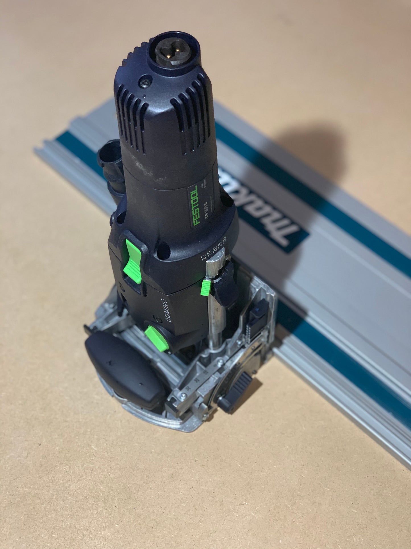 Festool Domino Rail Adaptor - DF 500 to Makita Guide Track Rail