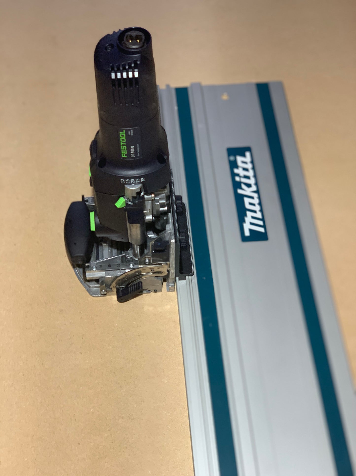 Festool Domino Rail Adaptor - DF 500 to Makita Guide Track Rail