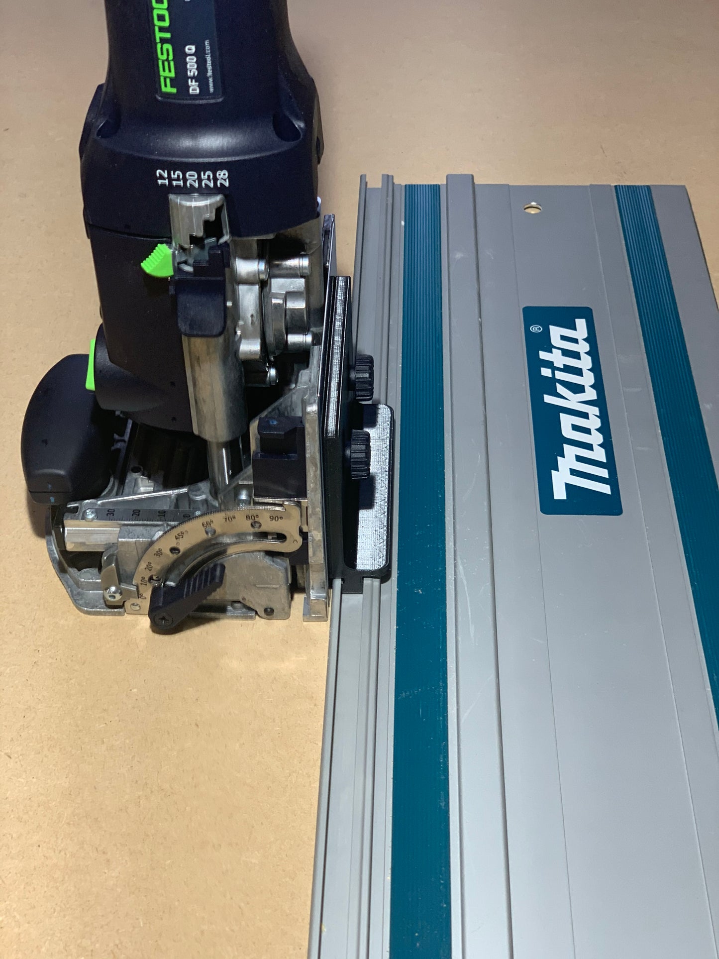 Festool Domino Rail Adaptor - DF 500 to Makita Guide Track Rail