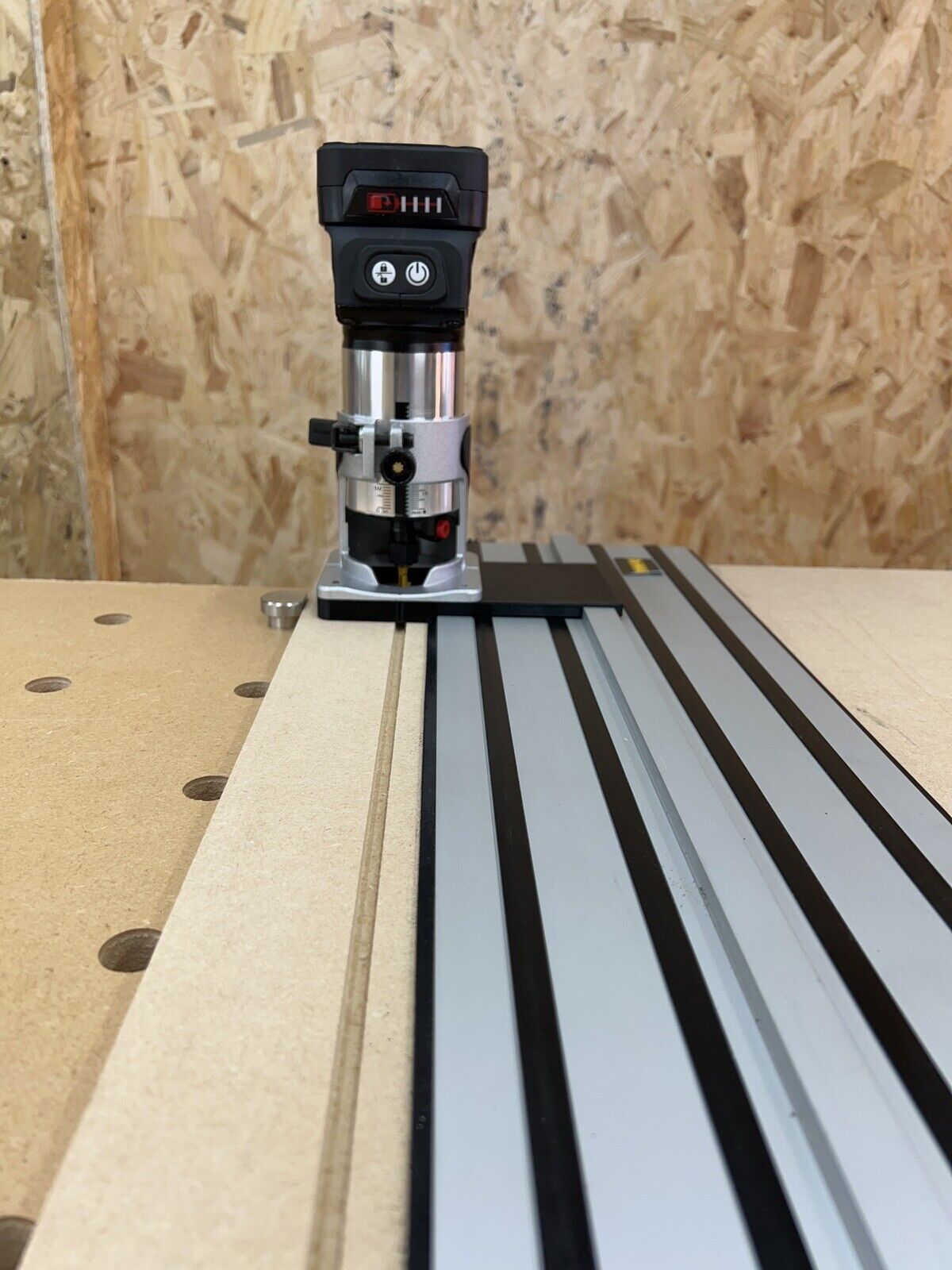 Trend Routers Rails Trend T18S/R14K1 18v Router Guide Rail Adaptor To Dewalt Plunge Saw Tr ...