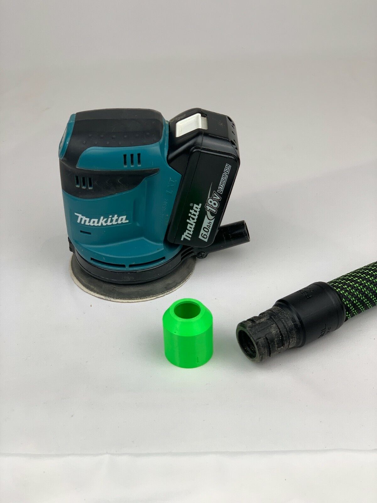 Makita DBO180Z 18v LXT Orbital Sander hose adaptor to Festool 27mm