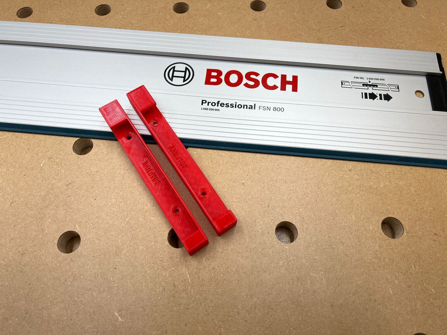 Bosch Plunge Saw Guide Rail Track Wall MOUNTING BRACKETS Van Workshop 1 PAIR