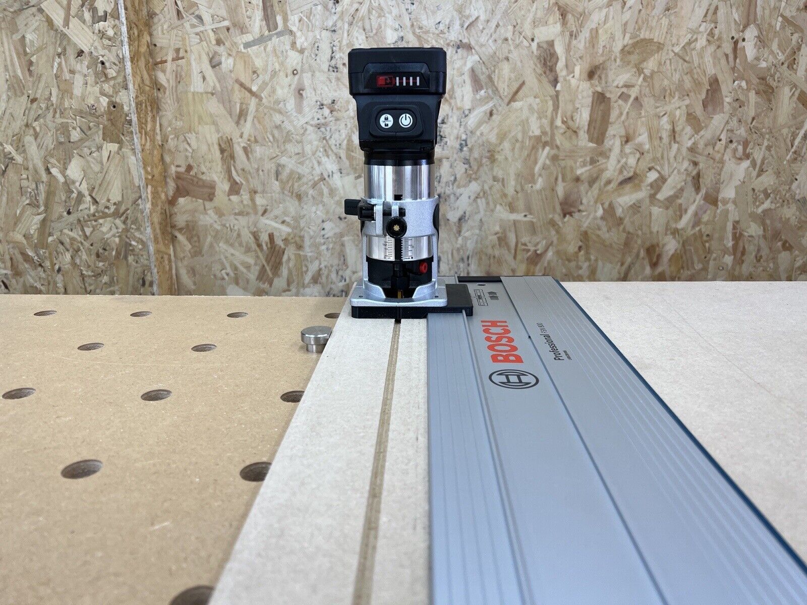 Trend T18S/R14K1 18v Router Guide Rail Adaptor To Bosch FSN Plunge Saw ...