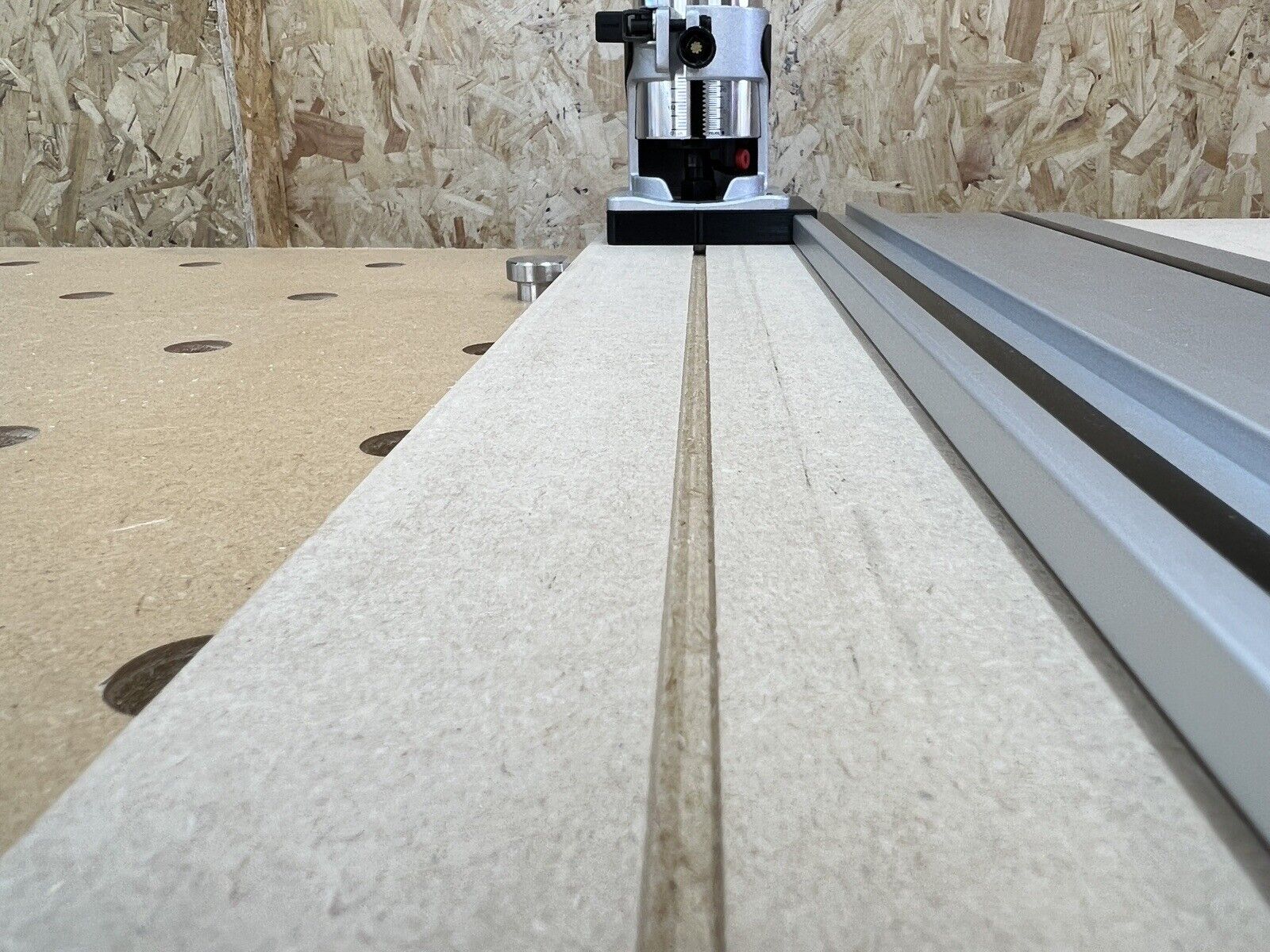 Trend T18S/R14K1 18v Router Guide Rail Adaptor To Parkside Plunge Saw ...