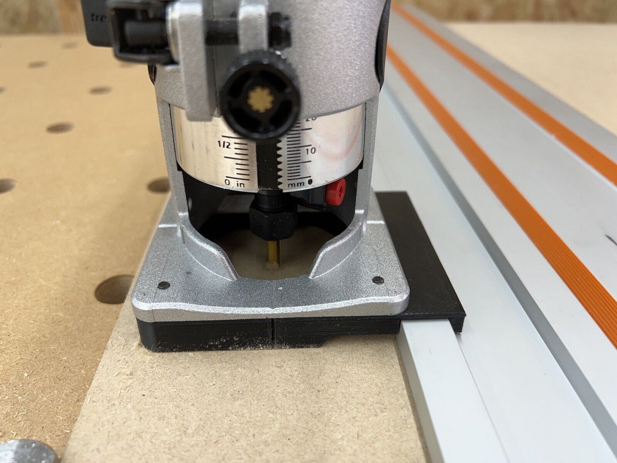 Trend Routers Rails Trend T18S/R14K1 18v Router Guide Rail Adaptor To Evolution Plunge Saw ...