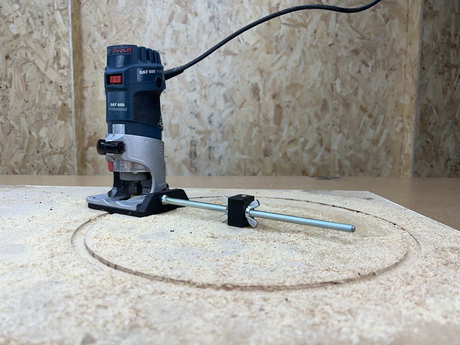 Circle Jig for BOSCH GFK-600 Trimmer Router Fully Adjustable